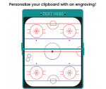 Teal Hockey Clipboard